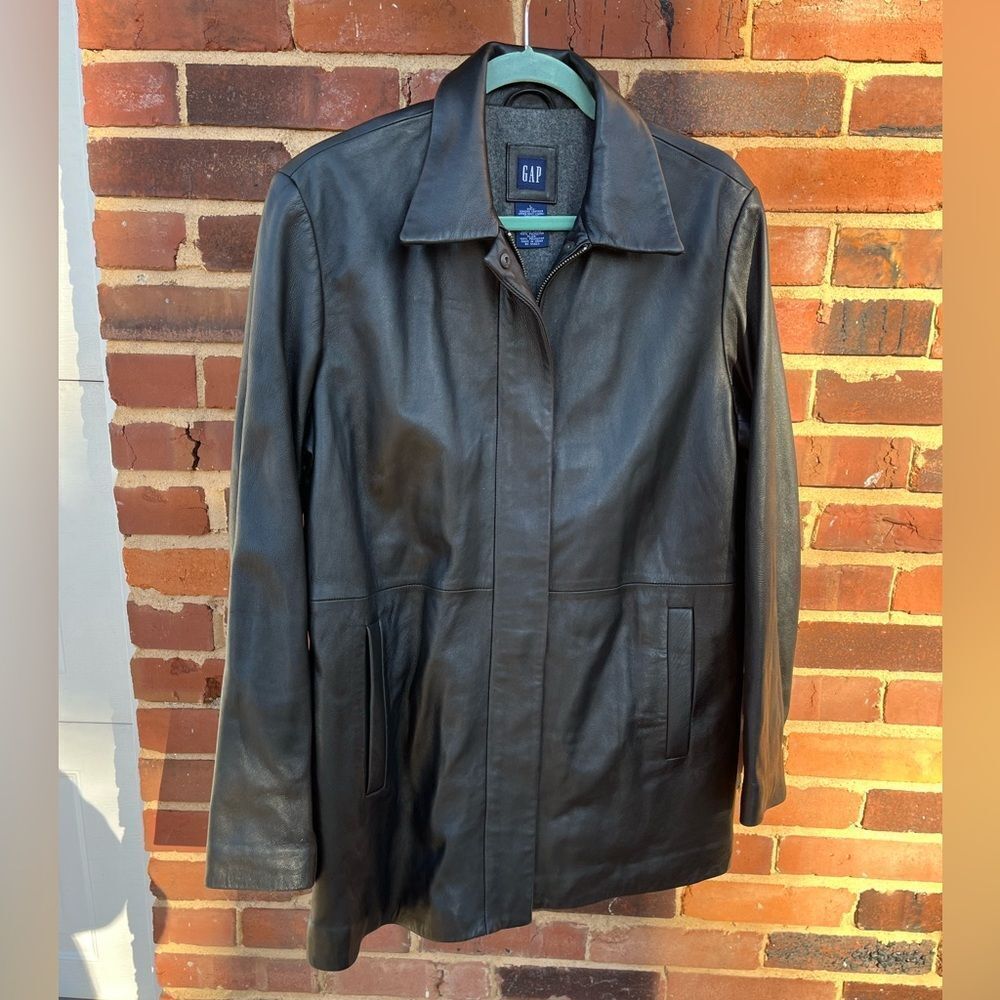 GAP Wool LinedโLeather Jacket